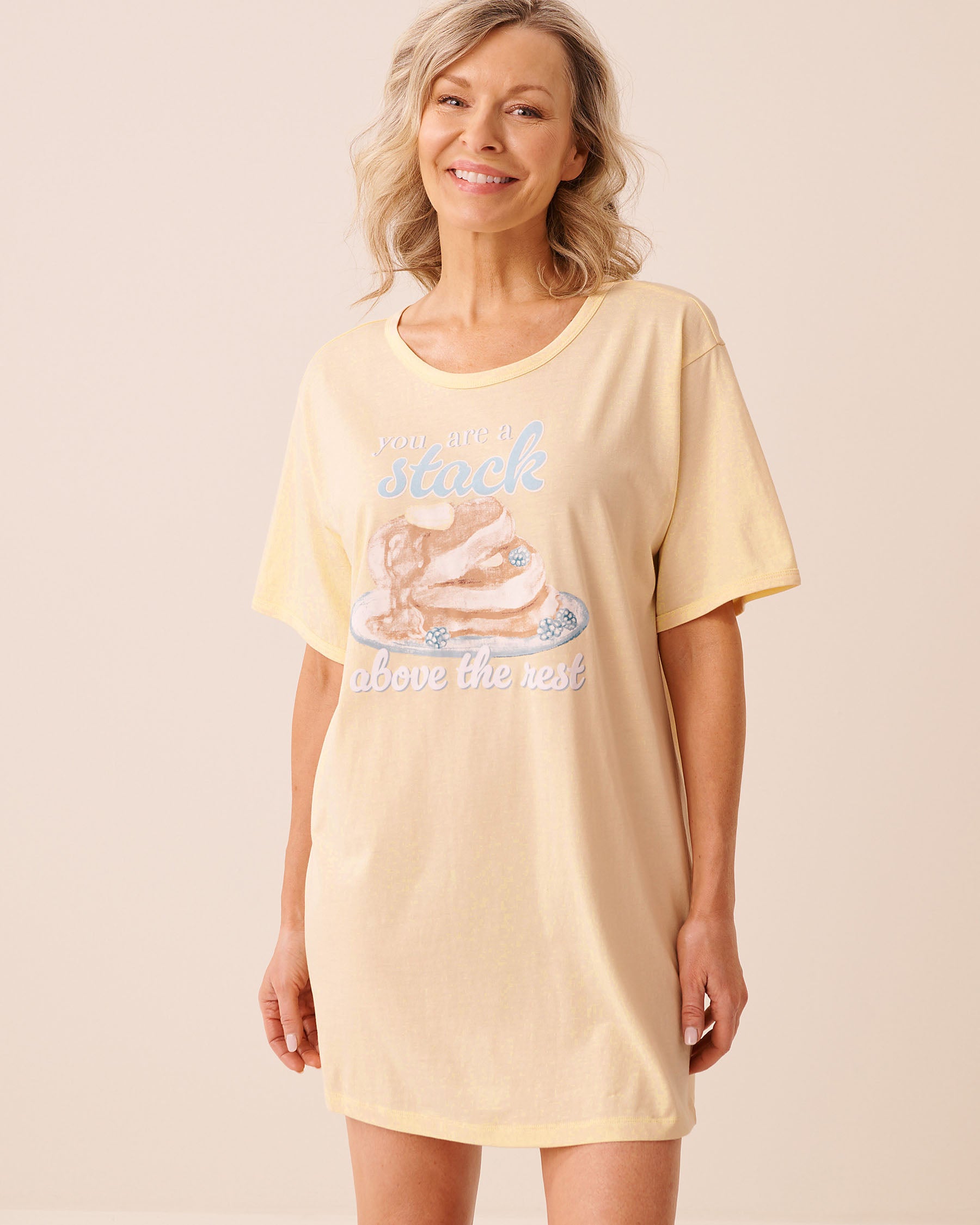 Pancake Print Sleepshirt | La Vie en Rose KSA