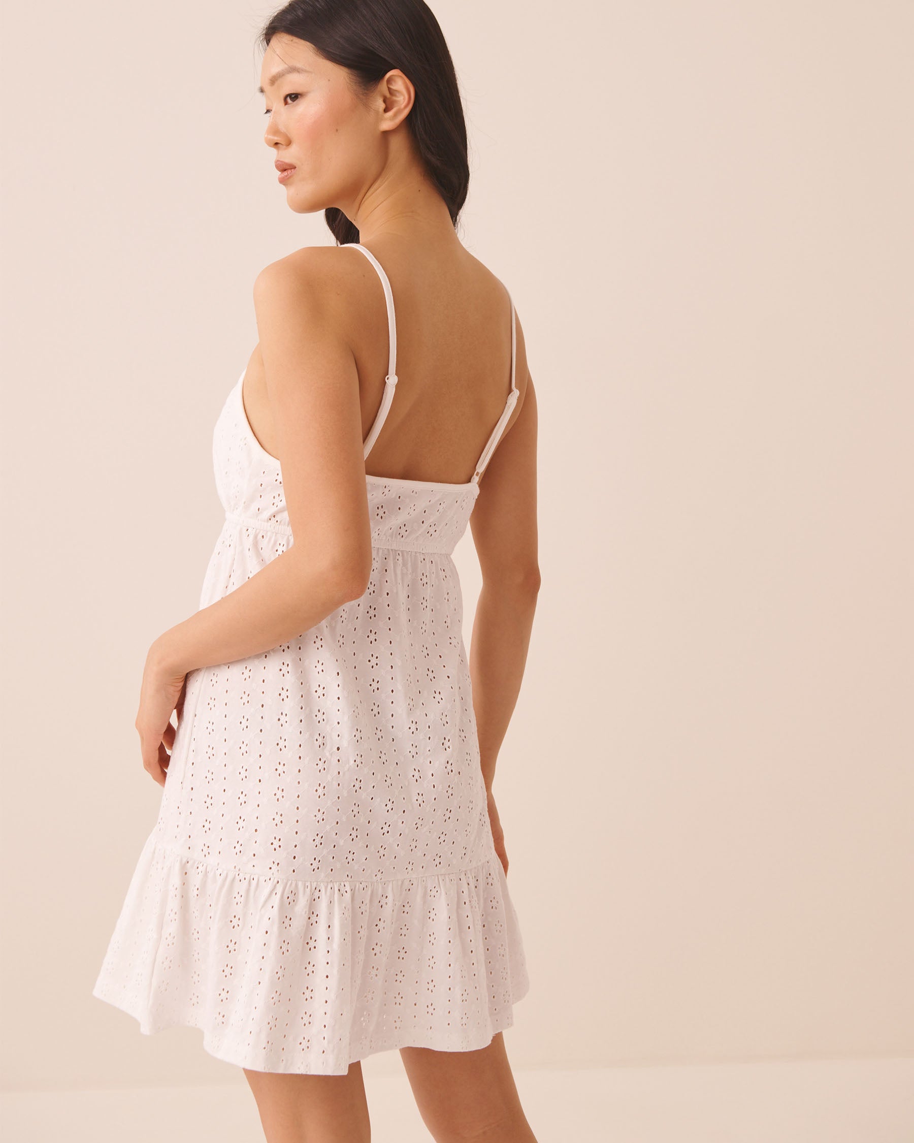 Cotton Eyelet Tiered Nightie SS26