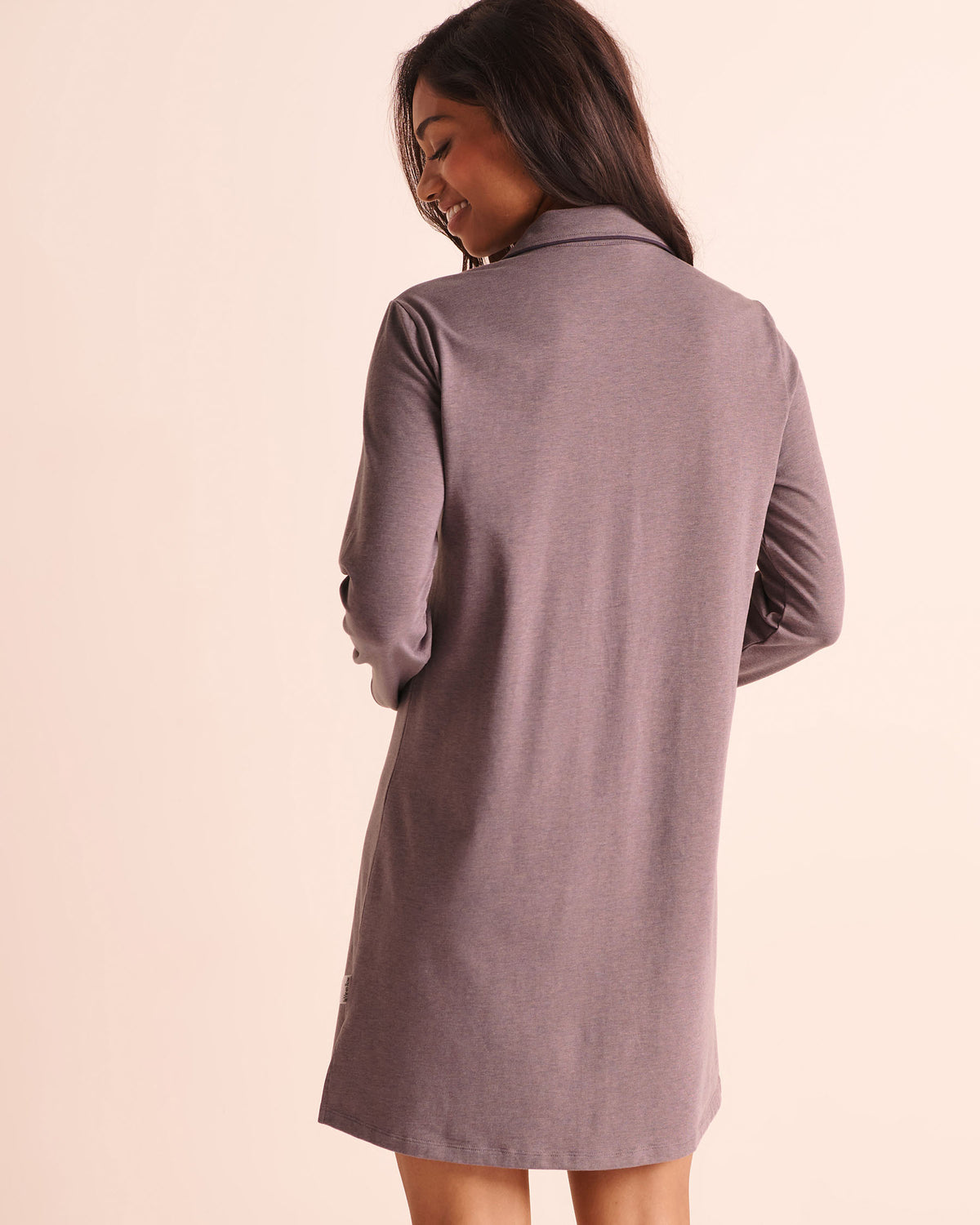 Cotton Long Sleeve Button-down Sleepshirt AW26