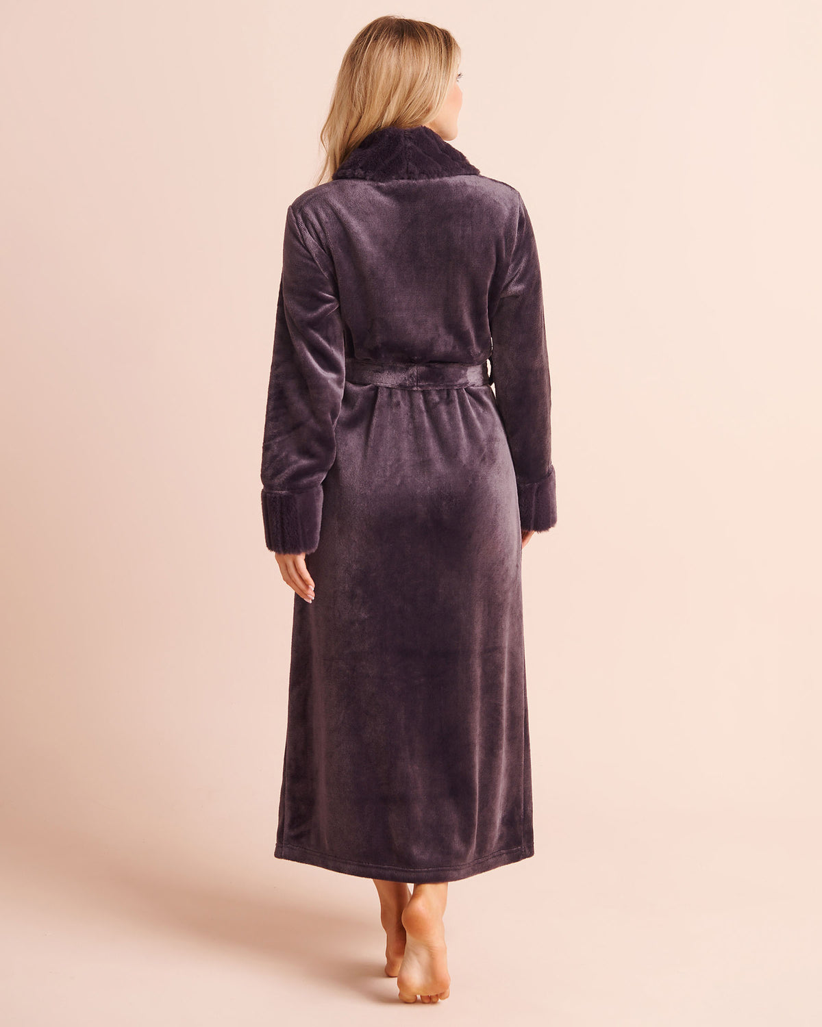 Long Faux Fur and Soft Plush Robe AW26