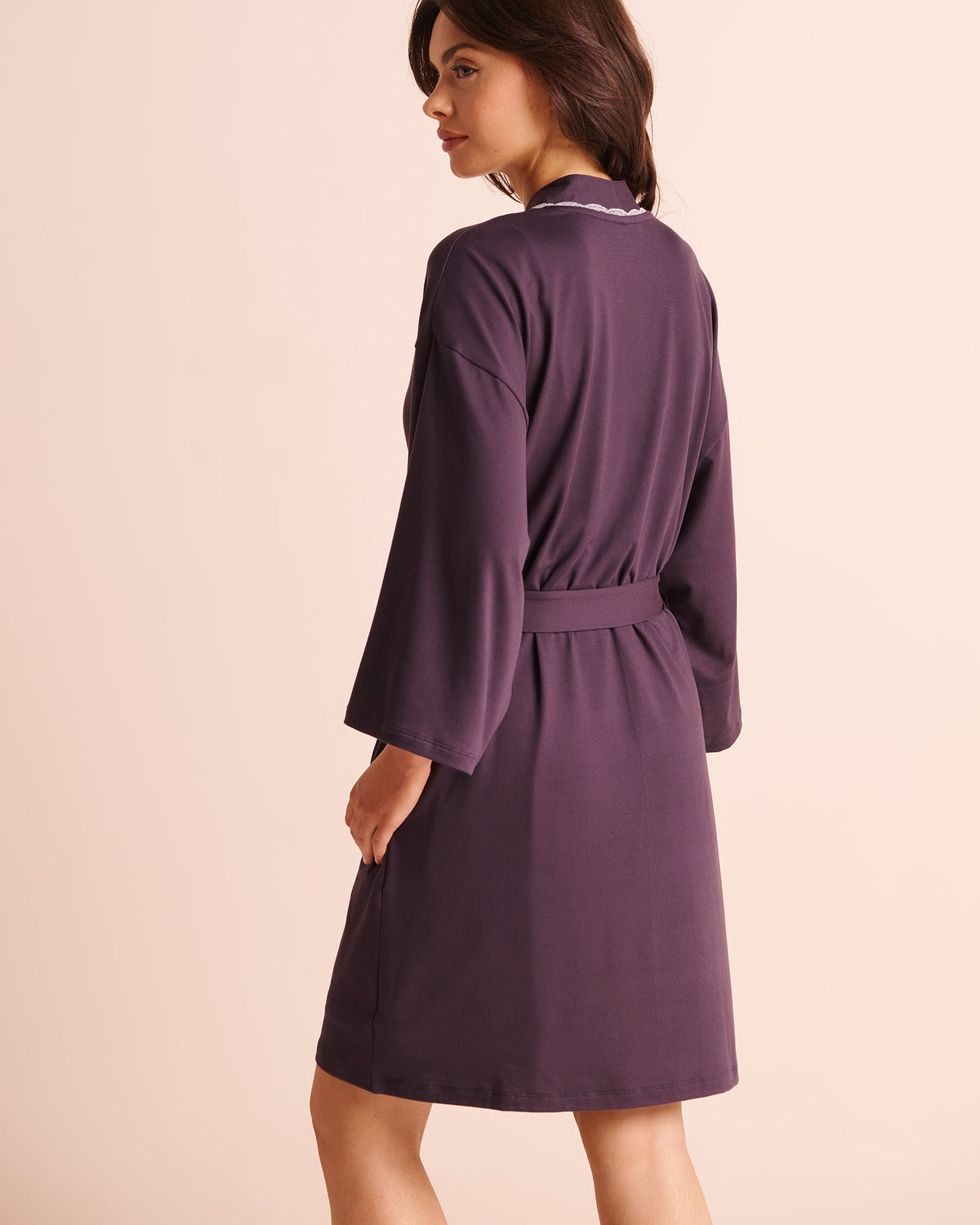 Lace-Trim Super Soft Kimono AW26