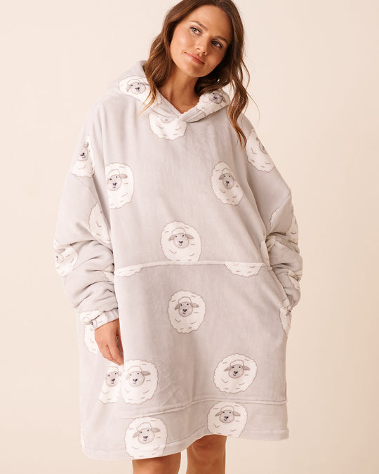 Sheep Soft Plush Oversized Hoodie