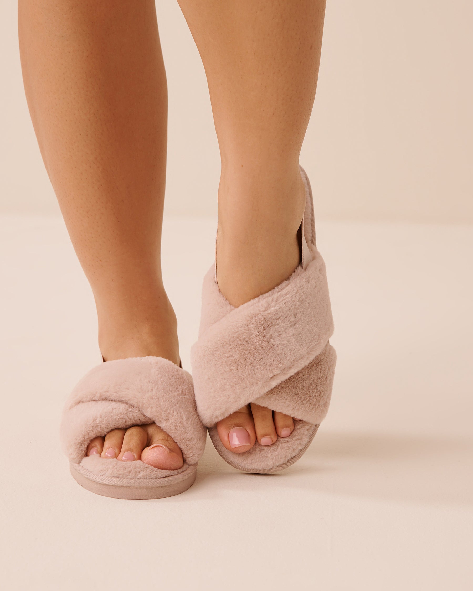 Faux Fur Slide Slippers | La Vie en Rose KSA