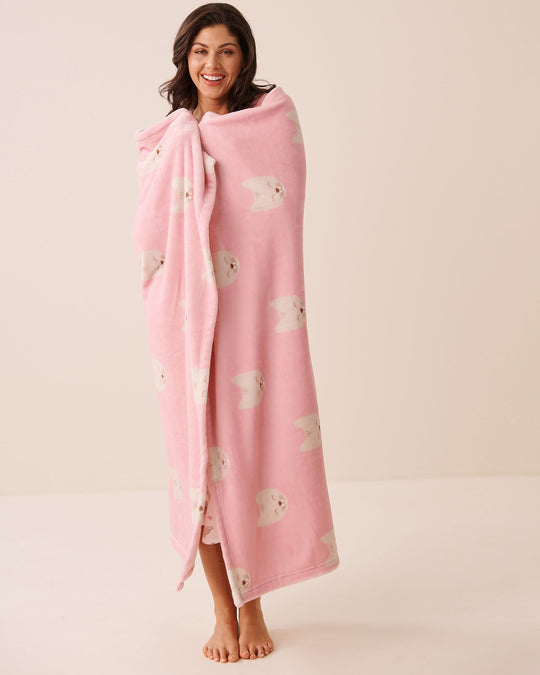Cat Print Soft Plush Blanket