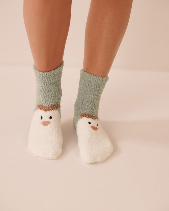 Plush Chicken Socks