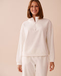 Heavy Ribbed Half-zip Sweatshirt | La Vie en Rose KSA