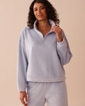 Heavy Ribbed Half-zip Sweatshirt | La Vie en Rose KSA