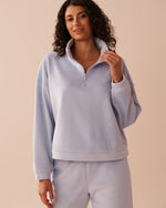 Heavy Ribbed Half-zip Sweatshirt | La Vie en Rose KSA