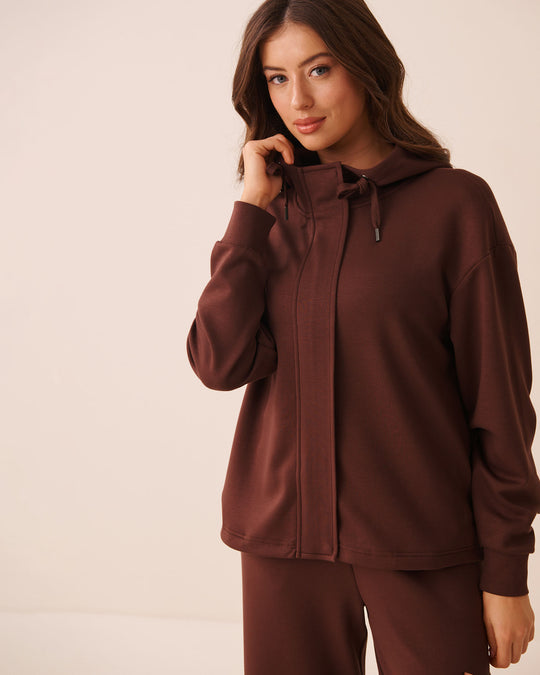Double-knit Zip-up Hoodie