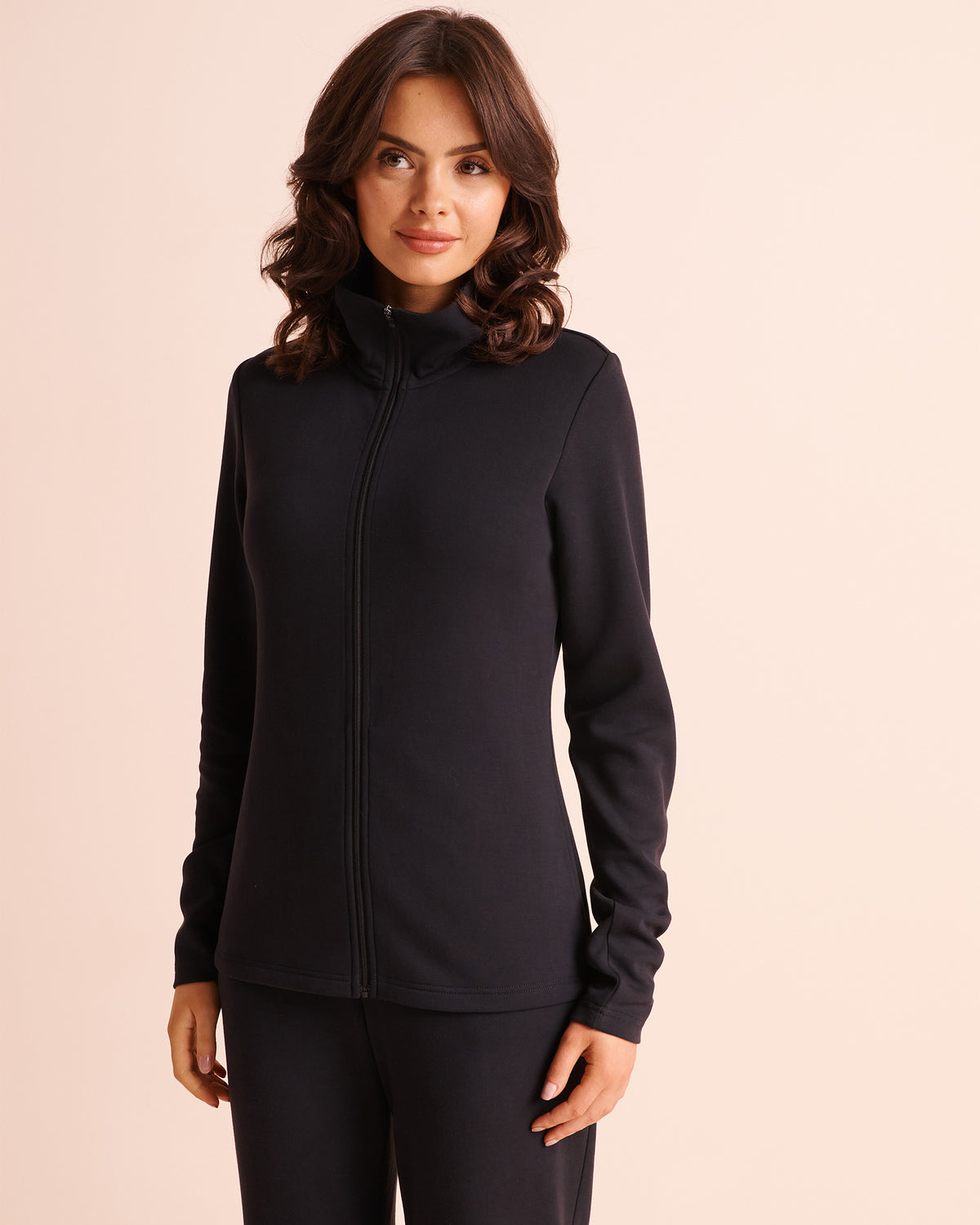 Double-knit Zip-up Sweatshirt | La Vie en Rose KSA