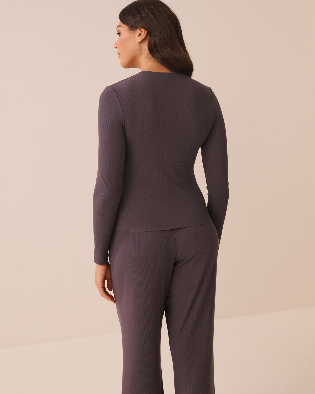 Ribbed Modal Long Sleeve Shirt AW26