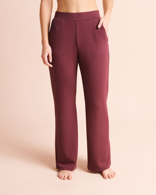 Double-knit Straight-leg Pants