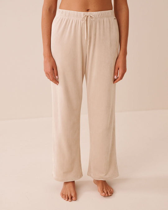 Ribbed Velour Pants