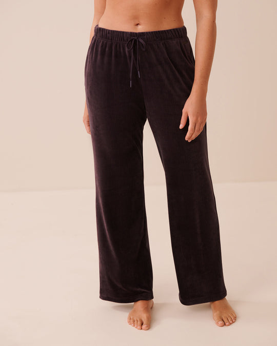 Ribbed Velour Pants