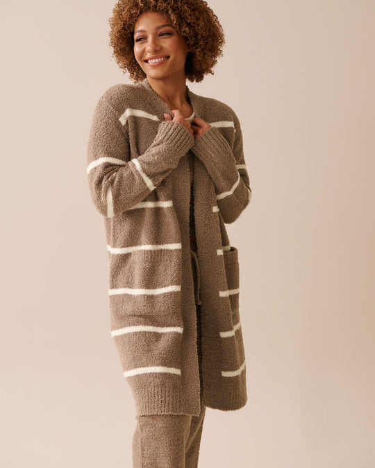 Chenille Long Cardigan