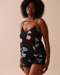 Recycled Fibers Tulip Print Lace Trim Cami | La Vie en Rose KSA