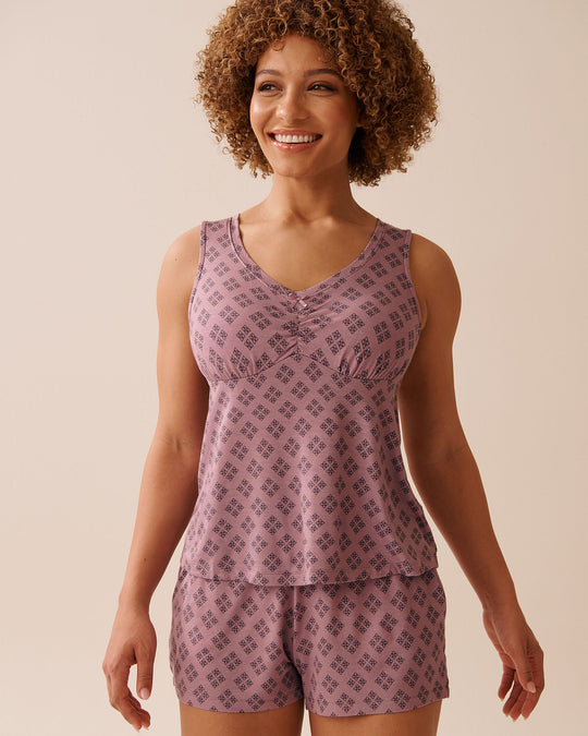 Geo Print Soft Jersey Cami
