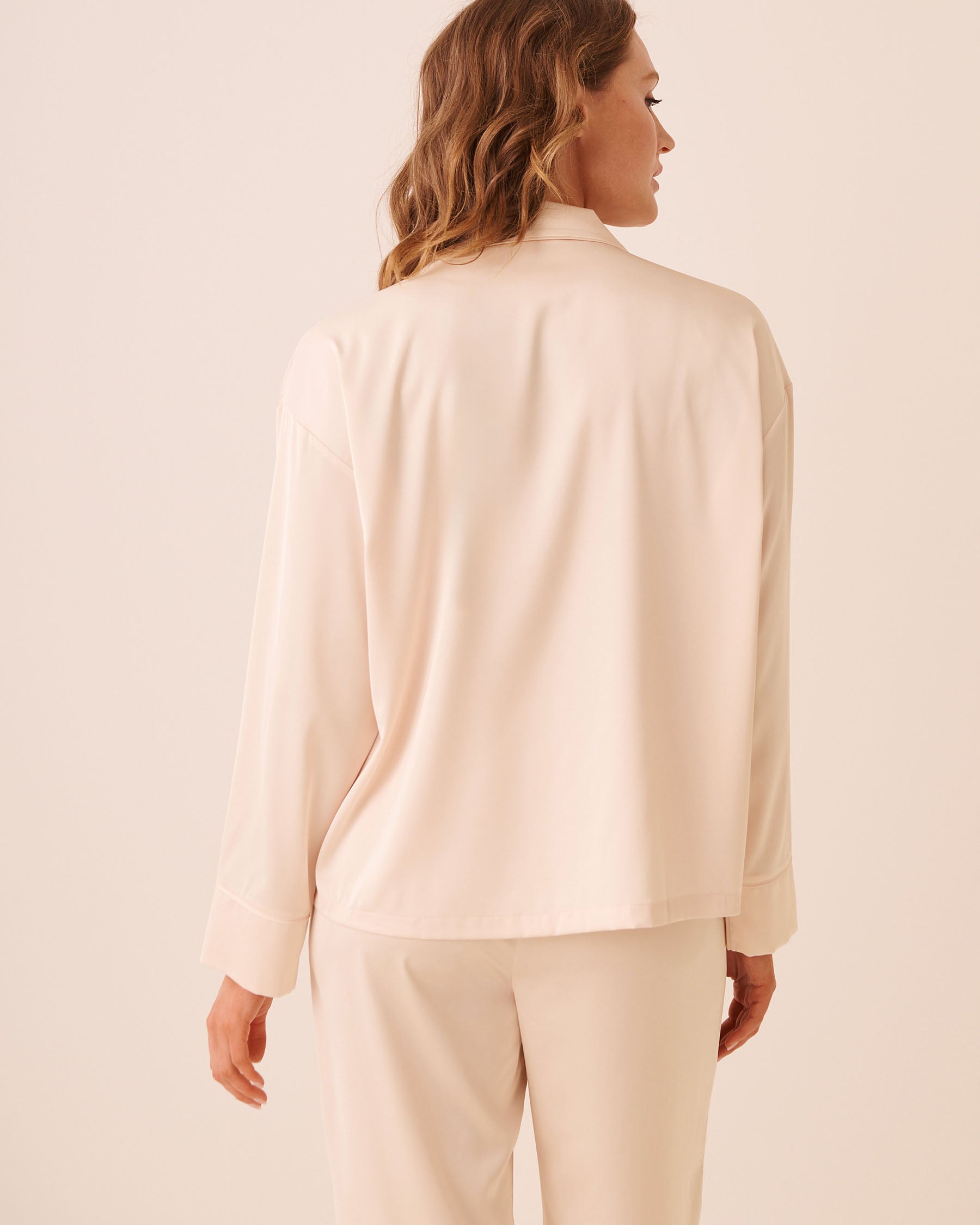 Satin Long Sleeve Button-down Shirt AW26