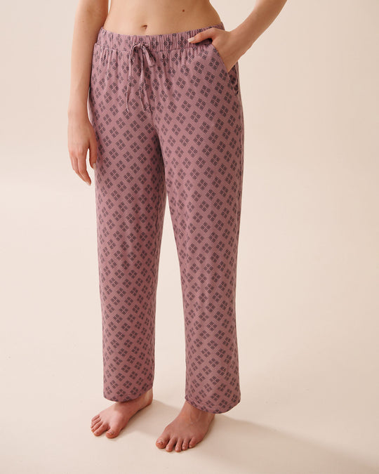 Geo Print Soft Jersey Pajama Pants