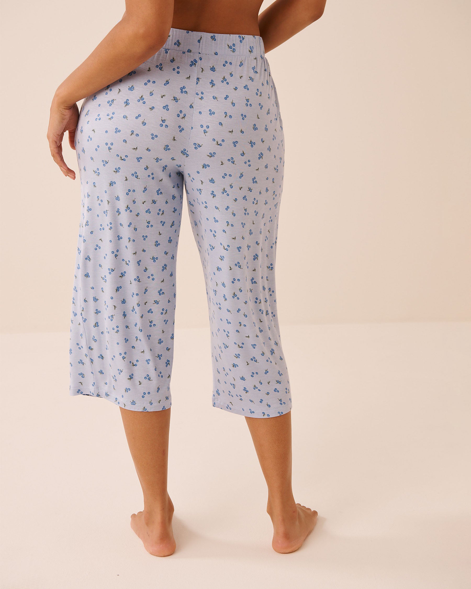Berry Print Soft Jersey Pajama Capris la Vie en Rose