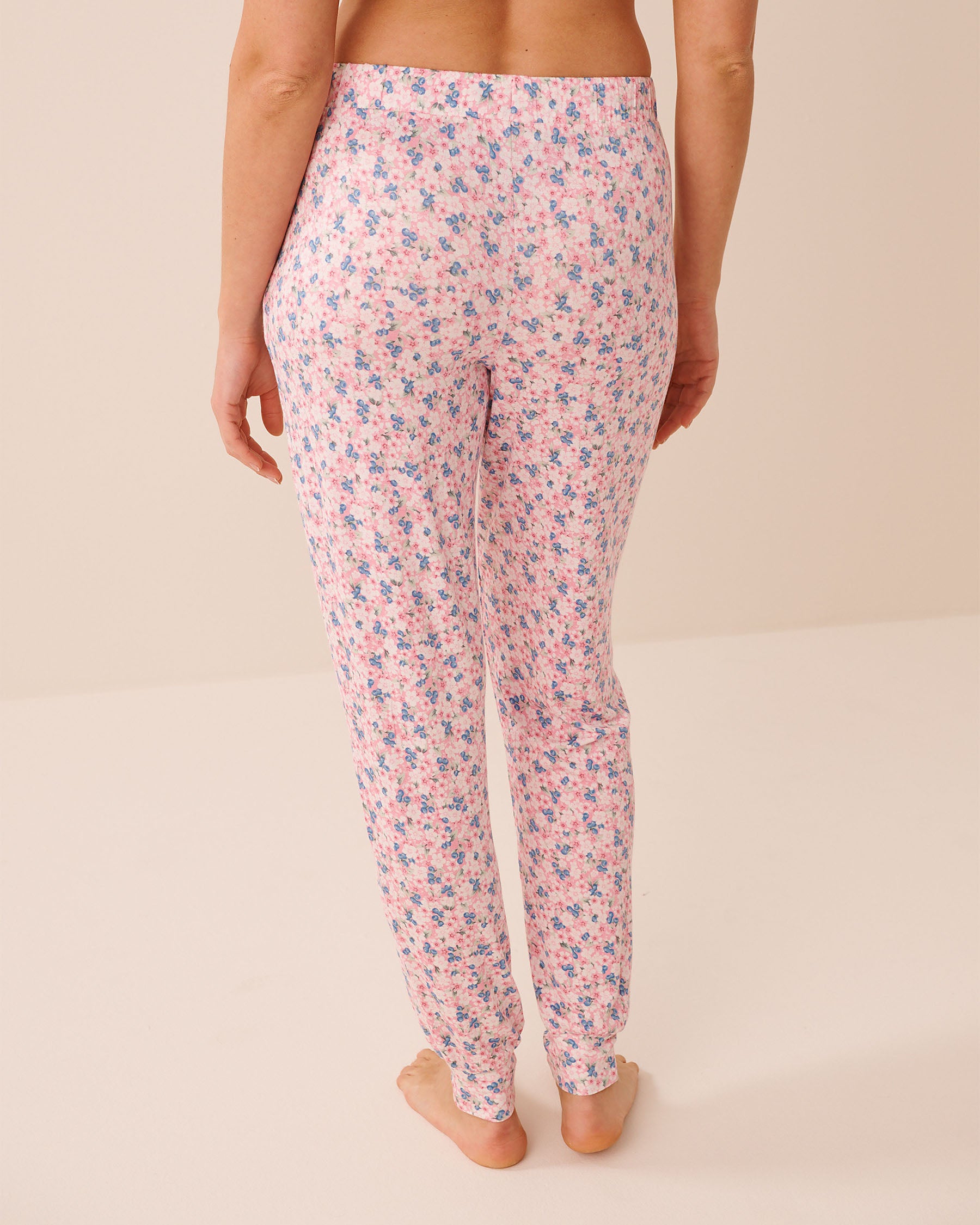 Bloom & Berry Print Soft Jersey Jogger Pajama Pants la Vie en Rose