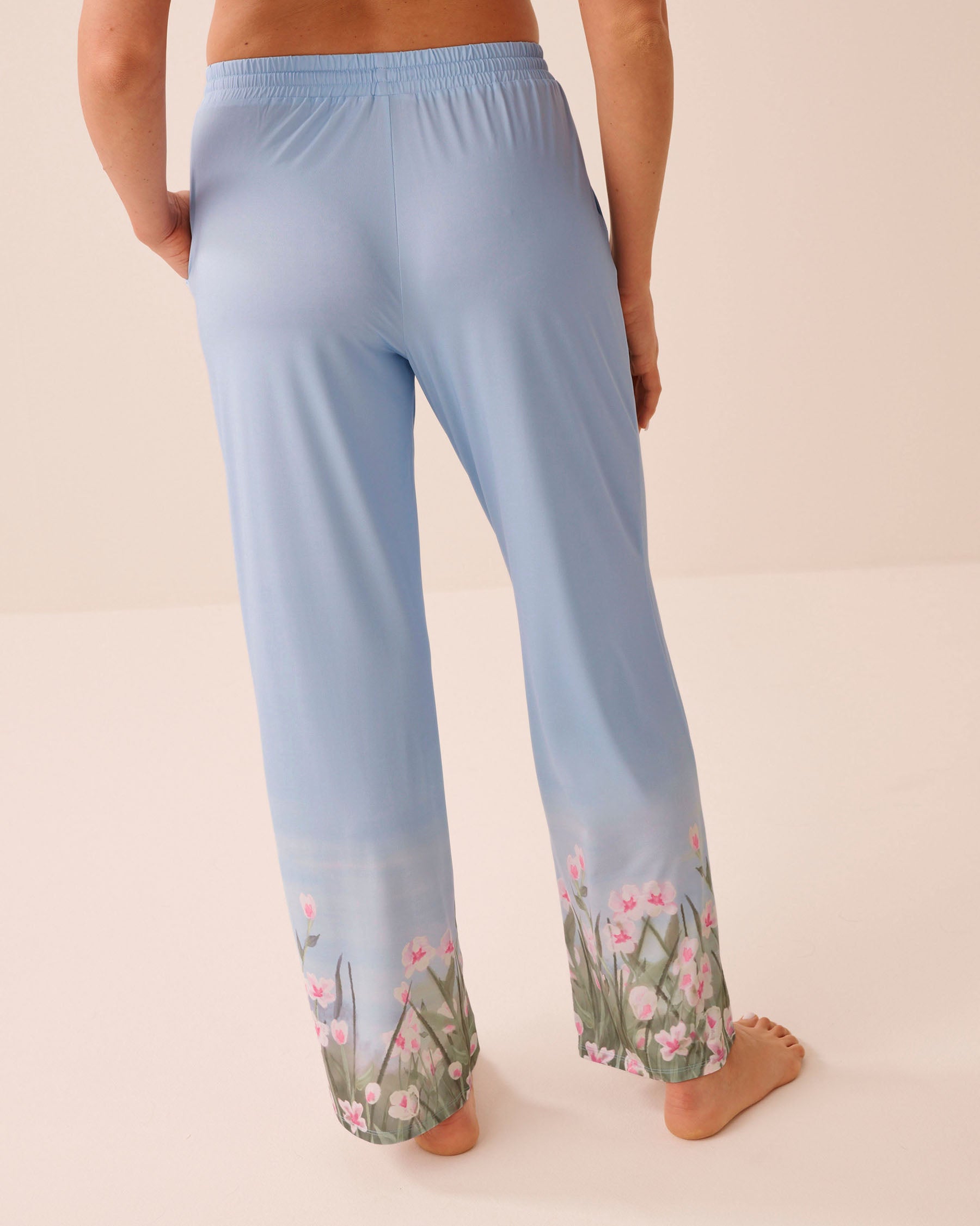 Flower Field Print Pajama Pants la Vie en Rose