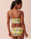 FIELDS OF FLOWERS Recycled Fibers Long Triangle Bikini Top Field of flowers 70100444 La Vie En Rose | KSA