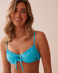 BLUE ATOLL Recycled Fibers Plunge Bikini Top