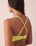 SUNNY LIME Recycled Fibers D Cup Triangle Bikini Top Lime 70200089 La Vie En Rose | KSA