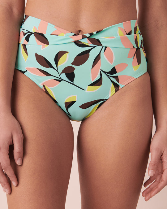MODERN GRAPHIC High Waist Bikini Bottom Modern print 70300419 La Vie En Rose | KSA