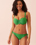 SOLID Brazilian Bikini Bottom Forest green 70300422 La Vie En Rose | KSA