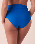 SOLID High Waist Bikini Bottom Bright blue 70300424 La Vie En Rose | KSA
