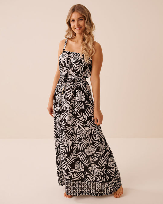 Tropical Gauze Maxi Dress