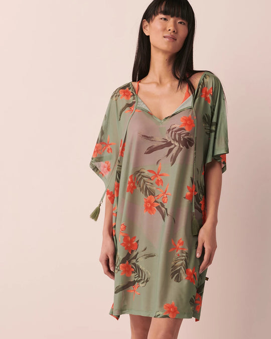 بونشو من التل مزي بأوراق الأوركيد